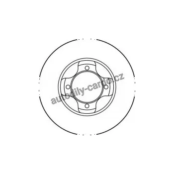 Brzdový kotouč Brzdový kotouč TRW DF1964 - MAZDA 323