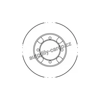 Brzdový kotouč Brzdový kotouč TRW DF1954 - MITSUBISHI COLT, SPACE WAGON, LANCER III