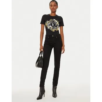 Pánské tričko Versace Jeans Couture T-Shirt 78HAHC01 Černá Regular Fit M