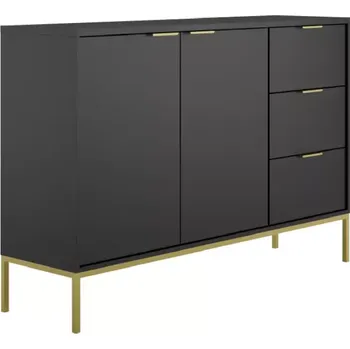 Komoda Komoda Austin 150 cm černá/zlatá