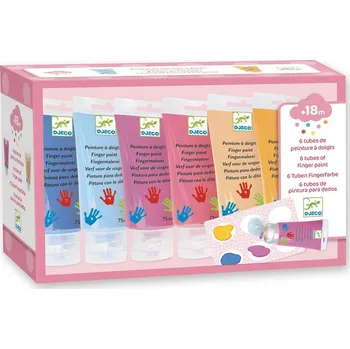 Dětské zboží Prstové barvy v tubě pro dívky - 6 ks