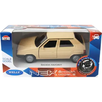 Hračka Rappa Welly NEX 1:34 Škoda Favorit 110 mm