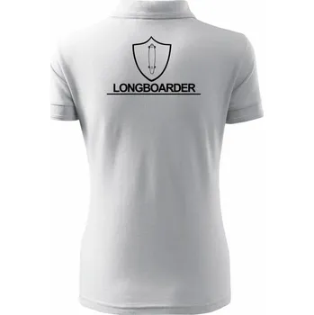 Longboarder - Polokošile dámská Pique Polo - L ( Bílá )