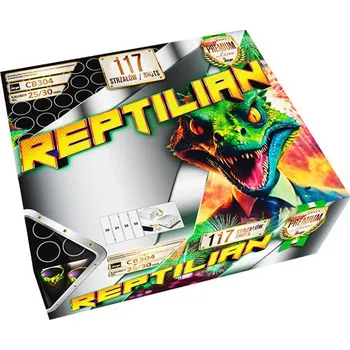 Zábavní pyrotechnika JORGE Baterie 117 ran REPTILIAN - baterie 117 ran CB304