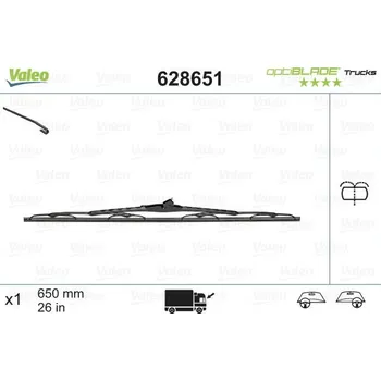 Stěrač List stěrače VALEO 628651