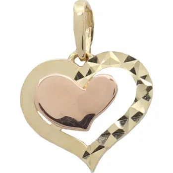 Přívěsek Zlatý přívěsek srdce 8202 (585/1000) 0.55 g