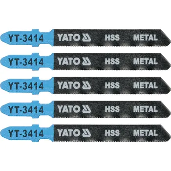 Pilový plátek List pilový do přímočaré pily na kov typ T 32TPI sada 5 ks Yato YT-3414