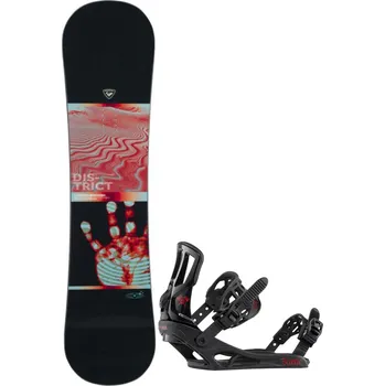 Snowboard Set Snowboard+vázání Rossignol District Infrablack (RELWP72)+Battle Blk/red M/L 159 22/23