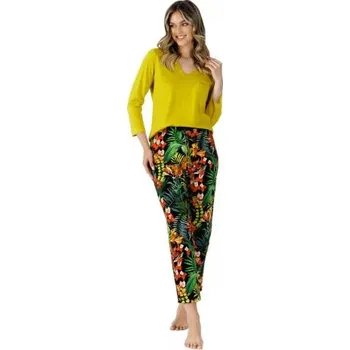 Dámské pyžamo Dámské pyžamo Ibble 1490 LEVEZA žlutá XXL