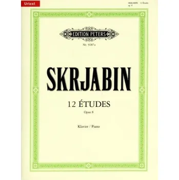 Alexandr Skrjabin: 12 Etudes, Op.8 (noty na klavír)