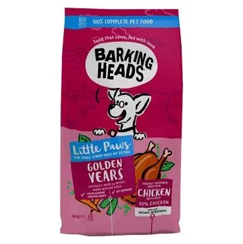 Krmivo pro psa BARKING HEADS Little Paws Golden Years Chicken 6kg