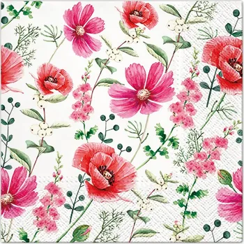 Papírový kapesník Ubrousky PAW TETE L (20ks) Raspberry Flower