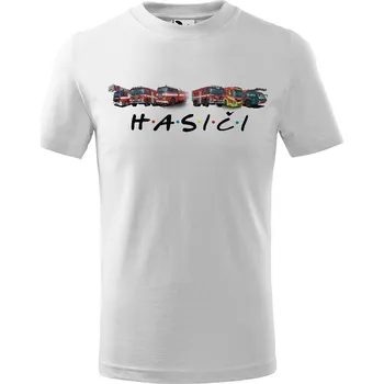 Chlapecké tričko Tričko Hasiči – dětské (Velikost: 122, Barva trička: Bílá)