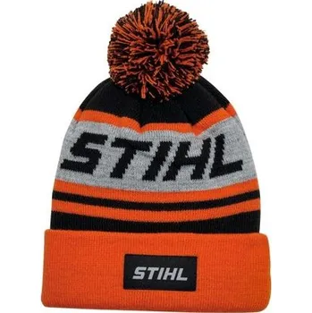 Čepice Čepice STIHL KIDS POMPON 24 oranžová/černá