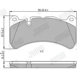 Sada brzdových destiček, kotoučová brzda JURID 573799J