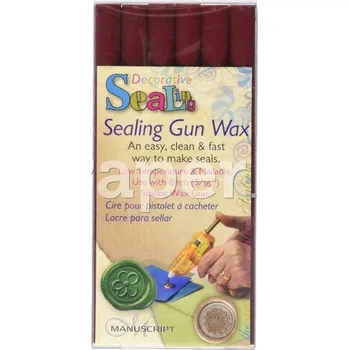 Pečetní vosk do tavné pistole, červený, 1ks - 710108000802