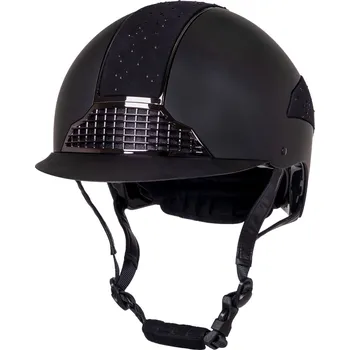 Jezdecká přilba QHP Ohio, černá, 51 - 55 cm