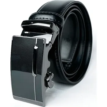 Opasek Kožený pánský pásek BLACK PA4-24-17, Obvod pasu / celková délka pásku 100cm