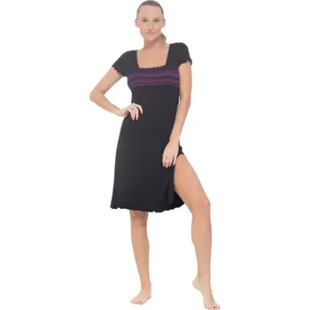 Dámská noční košile Dámská noční košile Follia modal Calista/1030, XL, černá