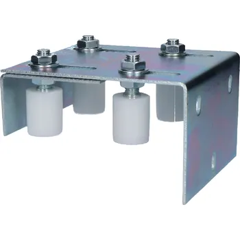 Konzole horního vedení pro posuvnou bránu, 4 rolny, s regulací, s otvory