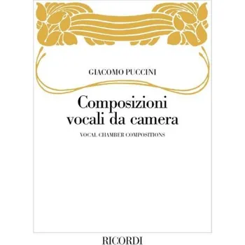 Giacomo Puccini: Composizioni vocali da camera (noty na klavír, zpěv)