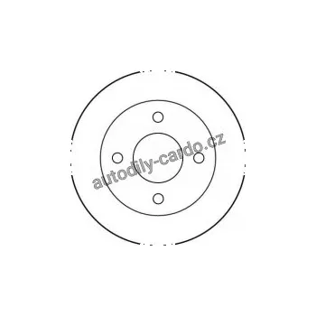 Brzdový kotouč Brzdový kotouč TRW DF1400 - NISSAN MICRA