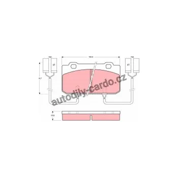Autodíl Sada brzdových destiček TRW GDB902 - ALFA ROMEO 33