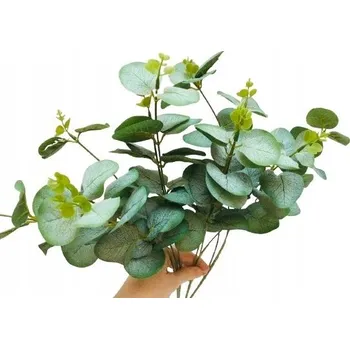 umělá květina LIST větvička eukalyptu doplněk do aranžmá, vazby, umělá dekorace