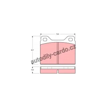 Autodíl Sada brzdových destiček TRW GDB131 - VOLVO