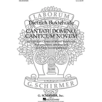 Dietrich Buxtehude: Cantate Domino, Cantate Novum - - SATB (noty na sborový zpěv, klavír) - SADA 5 ks