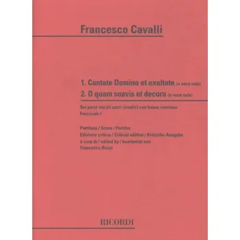 Francesco Cavalli: 6 Pezzi Vocali Sacri 1 (noty na klavír, zpěv)