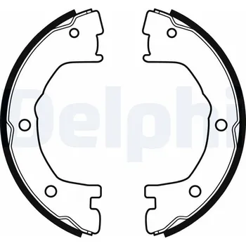 Brzdová čelist Sada brzdových čelistí, parkovací brzda DELPHI LS1919