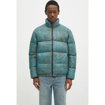 Péřová bunda thisisneverthat PERTEX T Down Jacket pánská, zelená barva, zimní, oversize, TN243OOWHS02, M, 67X