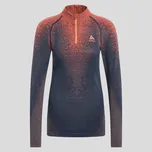 Odlo termo prádlo BL TOP turtle neck l/s half zip PERFORMANCE WARM BLACKCOMB 2023/2024 Purpurová M Dámské