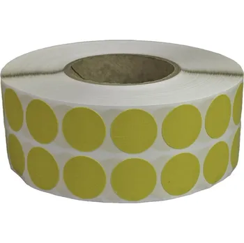 Lepicí páska TLP fixační kolečko žluté, průměr 30 mm, 3000ks na roli