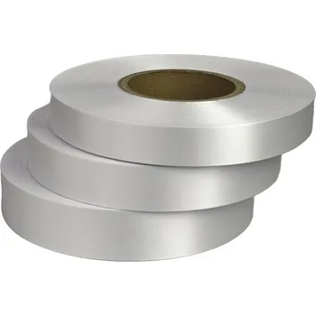 Stuha Textilní stuha saténová bílá, délka 200 m