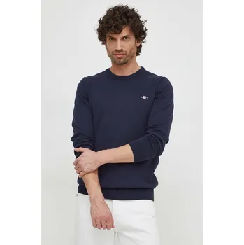 Pánský svetr Bavlněný svetr Gant 8030561 námořnická modř 59X, vel. XXXL
