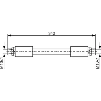 Brzdová hadice Brzdová hadice BOSCH 1 987 481 301