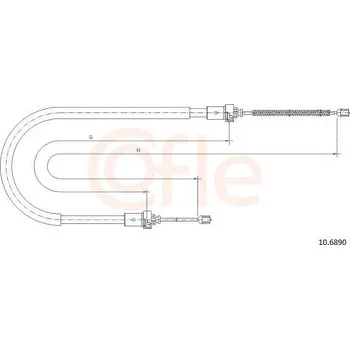 Autodíl Tažné lanko, parkovací brzda COFLE 92.10.6890