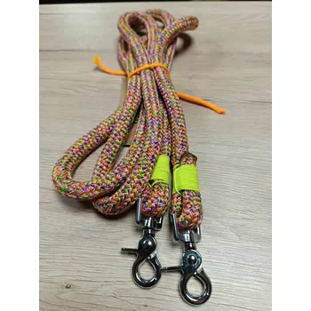 Sedlářská výroba Provazové otěže kulaté Barva: oranžová