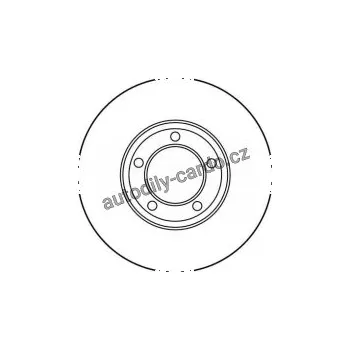 Brzdový kotouč Brzdový kotouč TRW DF1872 - DAIMLER JAGUAR XJSC