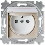 ABB LEVIT Zásuvka s ochr. kolíkem, s víčkem IP44 macchiato/bílá 6619H-A06997 18