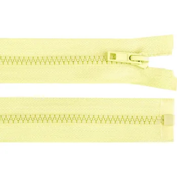 Zip Kostěný zip No 5 délka 55 cm bundový - žlutá narcisová světlá