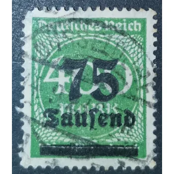 Sběratelství Známka Německo, Reich, 75/400T.Mk./Mk., Mi.287#