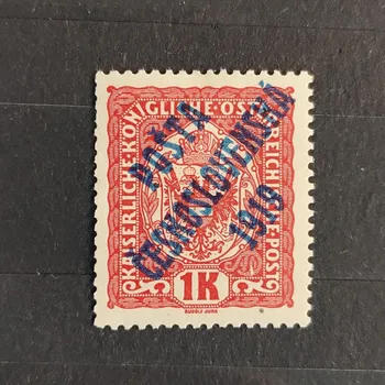 Sběratelství Známka ČSR PČ 1919 , 1K, Pof.47*, I. typ přetisku