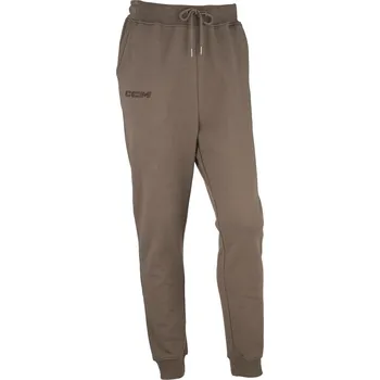 Pánské kalhoty Kalhoty CCM Core Fleece Cuffed Jogger SR, hnědá, Senior, S CCM