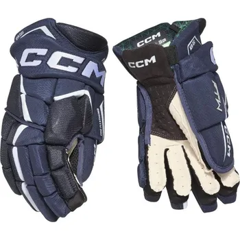Hokejové rukavice Dámské rukavice CCM Jetspeed FTWomen SR, Senior, 12", tmavě modrá-bílá CCM