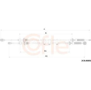 Tažné lanko, ruční převodovka COFLE 2CB.KI001