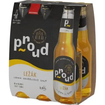 Pivo Proud Ležák 11,3° 6x 0,33 l sklo