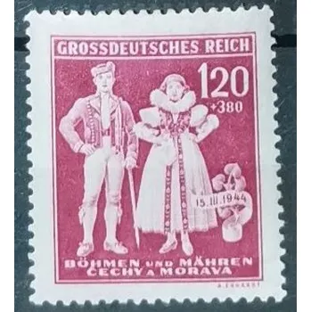 Sběratelství Známka Protektorát Čechy a Morava, 120 380, Mi.133*